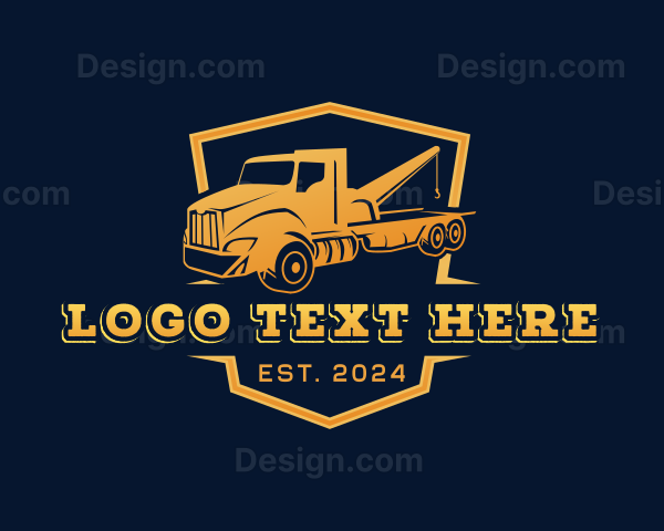 Tow Truck Transportation Logo