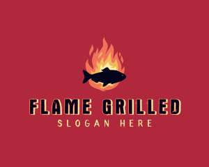 Fish Seafood Grill logo design