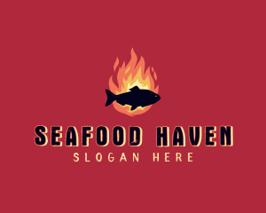 Fish Seafood Grill logo design