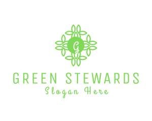 Leaf Flower Nature Farm logo design