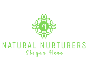 Leaf Flower Nature Farm logo design