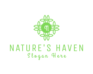 Leaf Flower Nature Farm logo design