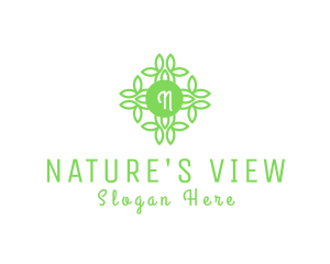 Leaf Flower Nature Farm logo design