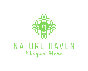 Leaf Flower Nature Farm logo design