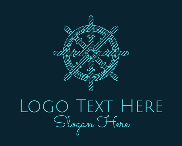 Ship Wheel logo example 1