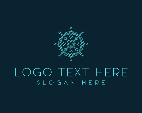 Ship Wheel logo example 1