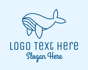 Blue Sperm Whale  Logo