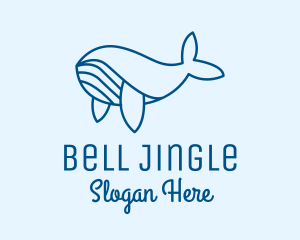 Blue Sperm Whale  logo design