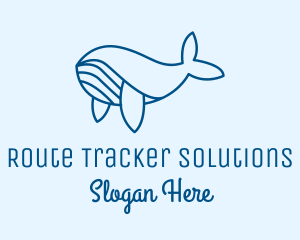 Blue Sperm Whale  logo design