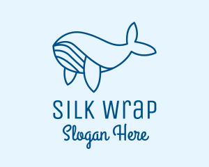 Blue Sperm Whale  logo design