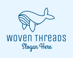 Blue Sperm Whale  logo design