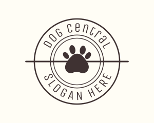  Puppy Dog Pet Paw logo design