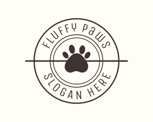  Puppy Dog Pet Paw logo design