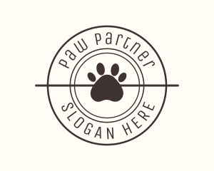  Puppy Dog Pet Paw logo design