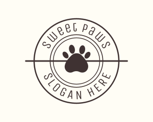  Puppy Dog Pet Paw logo design