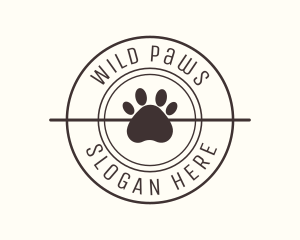  Puppy Dog Pet Paw logo design