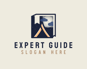 Camping Guide Book logo design