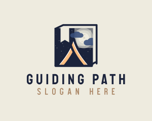 Camping Guide Book logo design