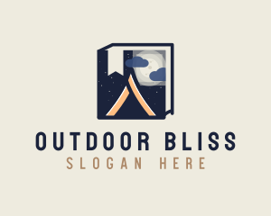 Camping Guide Book logo design