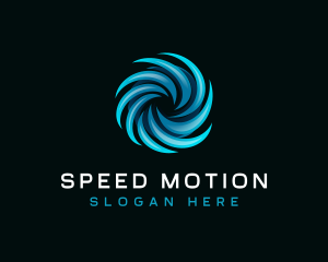 Spiral Circular Motion logo design