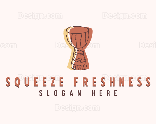 African Djembe Drum Logo