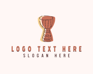 African Djembe Drum Logo