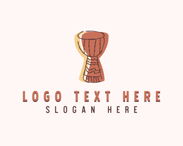 African Djembe Drum logo