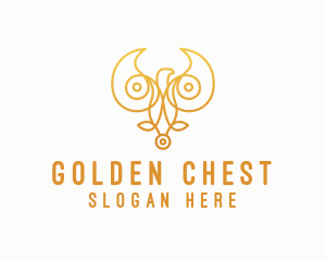 Golden Bird Monoline  logo design