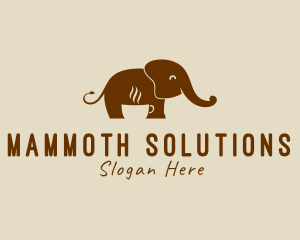 Elephant Coffee Cup logo design