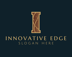 Elegant Ornate Firm Letter I logo design