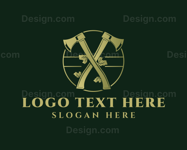 Carpenter Axe Lumberjack Logo