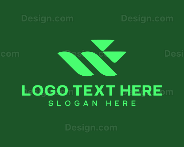 Tech Business Letter W Logo