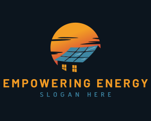 Solar Panel House logo design