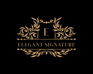 Elegant Floral Boutique logo design