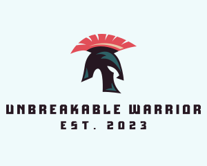 Spartan Warrior Helmet logo design