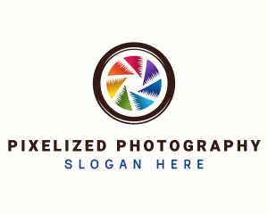 Camera Shutter Photography logo design