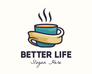 Hot Coffee Cup Logo