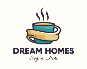 Hot Coffee Cup Logo