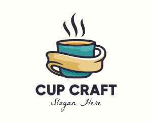 Hot Coffee Cup logo design