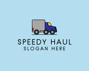 Truck Delivery Logistics logo design