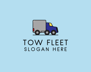 Truck Delivery Logistics logo design