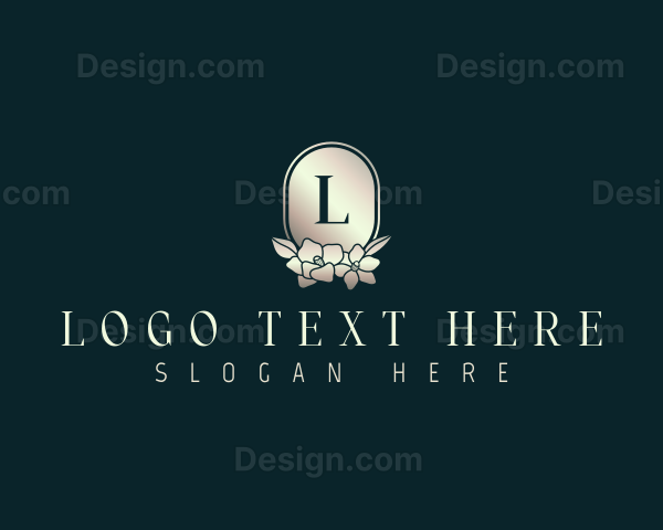 Luxury Flower Leaves Logo