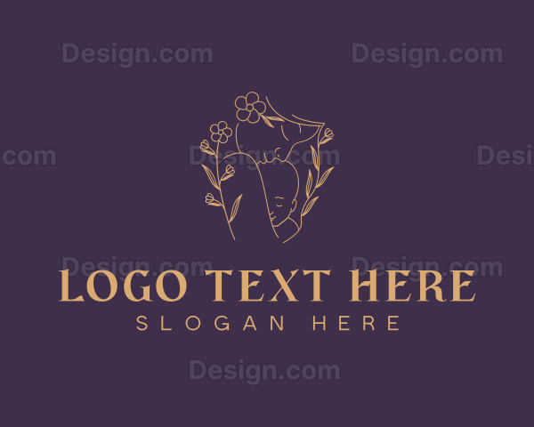Floral Maternity Baby Logo
