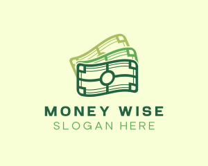 Wavy Money Bill logo design