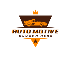 Crown Auto Car logo design