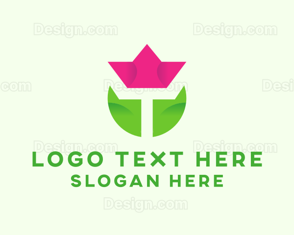 Tulip Flower Garden Logo