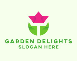 Tulip Flower Garden logo design