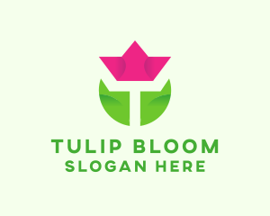 Tulip Flower Garden logo design