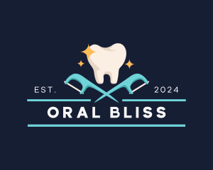 Tooth Dental Floss logo