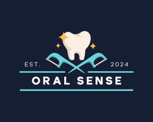 Tooth Dental Floss logo